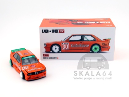 MINI GT Kaido House 177 BMW M3 E30 Kaidohaus V1 Orange MINIGT KHMG177