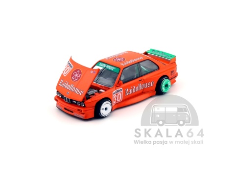 Model samochodu Kaido House 177 BMW M3 E30 Kaidohaus V1 Orange w skali 1:64 - maska