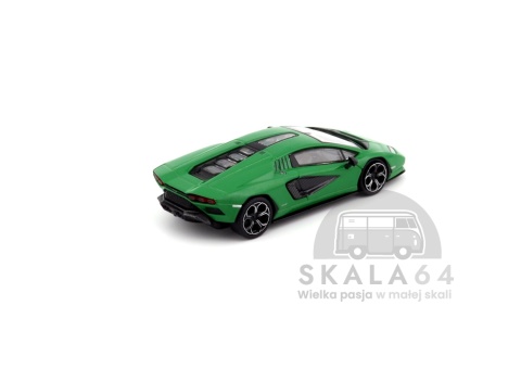 Model samochodu Lamborghini Countach LPI 800-4 Verde Medio w skali 1:64 - tył