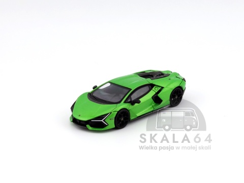 Model samochodu Lamborghini Revuelto Verde Selvans w skali 1:64 - przód
