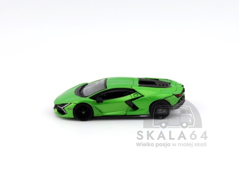 Model samochodu Lamborghini Revuelto Verde Selvans w skali 1:64 - bok