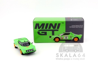 MINI GT Lancia Stratos HF #4 1979 Spanish Rally Champion LHD MGT01050-BL MiniGT