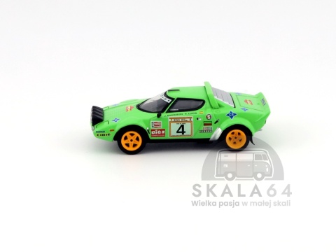 Model samochodu Lancia Stratos HF #4 1979 Spanish Rally Champion w skali 1:64 - bok