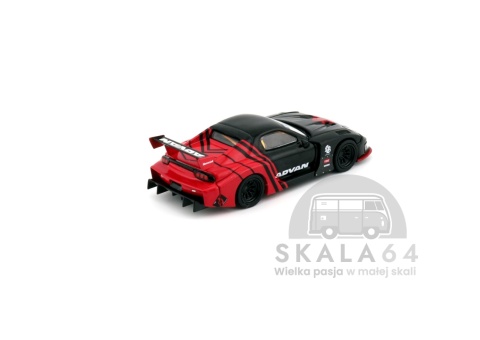 Model samochodu Mazda RX-7 LB-Super Silhouette ADVAN w skali 1:64 - tył