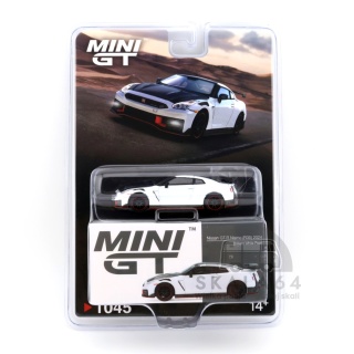MINI GT Nissan GT-R Nismo R35 2024 Brilliant White Pearl LHD MGT01045-BL MiniGT