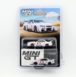 MINI GT Nissan LB-ER34 Super Silhouette Athlete / Collet RHD MGT01059-BL MiniGT