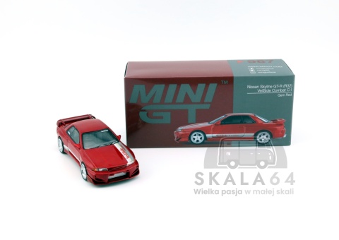 Model samochodu Nissan Skyline GT-R R32 VeilSide Combat C-I Gem Red w skali 1:64 - pudełko