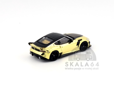 Model samochodu Nissan Z VeilSide FFZ400 Gold Chrome w skali 1:64 - tył