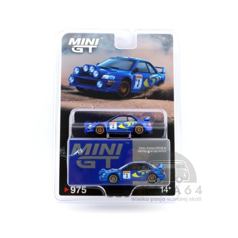 Model samochodu Subaru Impreza WRC98 #3 1998 Rally Monte-Carlo 3rd Place w skali 1:64 - blister