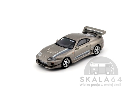 Model samochodu Toyota Supra VeilSide Combat V-II Combat Grey w skali 1:64 - przód