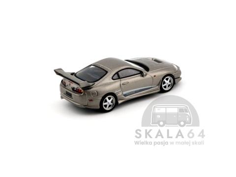 Model samochodu Toyota Supra VeilSide Combat V-II Combat Grey w skali 1:64 - tył