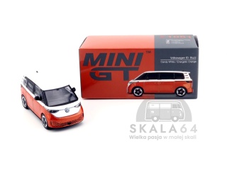 MINI GT Volkswagen VW ID. Buzz Candy White / Energetic Orange LHD MGT01061-L MiniGT