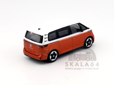 Model samochodu Volkswagen VW ID. Buzz Candy White / Energetic Orange w skali 1:64 - tył
