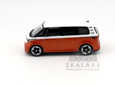 Model samochodu Volkswagen VW ID. Buzz Candy White / Energetic Orange w skali 1:64 - bok