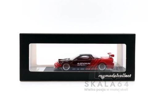 Model samochodu Honda NSX NA1 Black Red ADVAN w skali 1:64 - pudełko