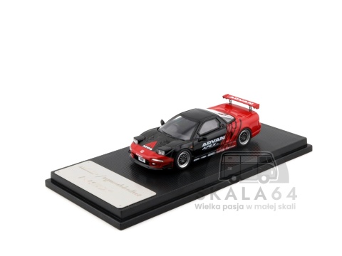 Model samochodu Honda NSX NA1 Black Red ADVAN w skali 1:64 - przód