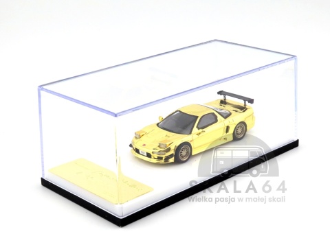 Model samochodu Honda NSX NA1 Chrome Gold w skali 1:64 - gablotka