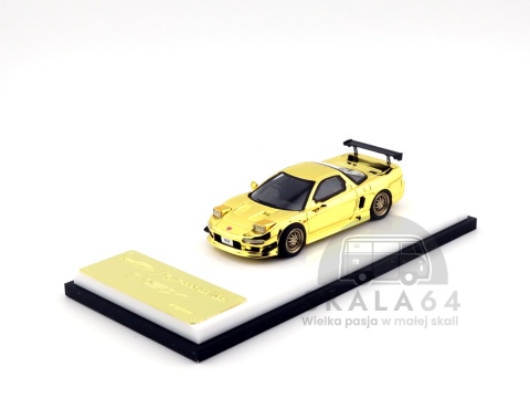 Model samochodu Honda NSX NA1 Chrome Gold w skali 1:64 - przód