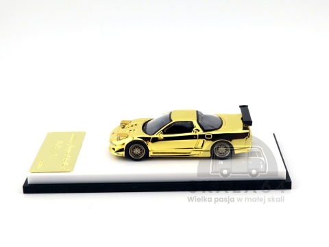 Model samochodu Honda NSX NA1 Chrome Gold w skali 1:64 - bok