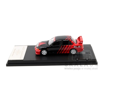 Model samochodu Mitsubishi Lancer Evolution EVO III Advan w skali 1:64 - bok