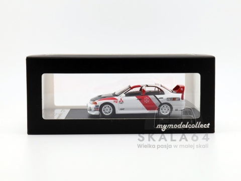 Model samochodu Mitsubishi Lancer Evolution EVO IV RALLI ART w skali 1:64 - pudełko