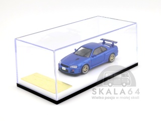 My Model Collect Nissan Skyline GT-R R34 V-Spec Bayside Blue Limited Edition - 999 sztuk 1:64