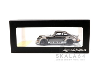 My Model Collect Porsche 911 RWB 930 RAUH-Welt Akira Nakai Chrome Gunmetal Black Limited Edition - 999 sztuk 1:64