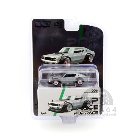 Model samochodu Nissan Skyline KPGC110 Kenmeri Raw Material Enigma Exclusive Edition w skali 1:64