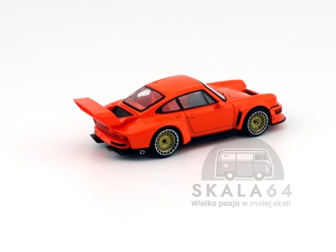 Model samochodu Porsche Singer DLS Turbo Study Orange w skali 1:64 - tył