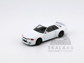 POP RACE PR64-157 Nissan Skyline GTR R32 Crystal White PR64-0157 1:64