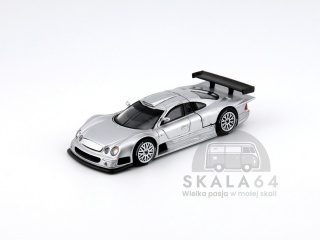 POP RACE PR64-158 Mercedes-Benz CLK-GTR Silver PR640158 1:64