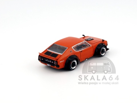 Model samochodu Nissan Skyline GT-R V8 Drift Kenmeri Orange w skali 1:64 - tył