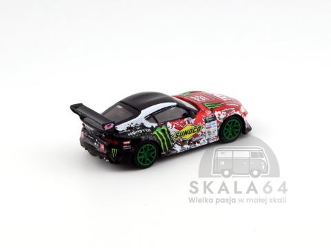 Model samochodu Toyota Supra A90 Pandem GR D1GP 2024 Daigo Saito w skali 1:64 - tył