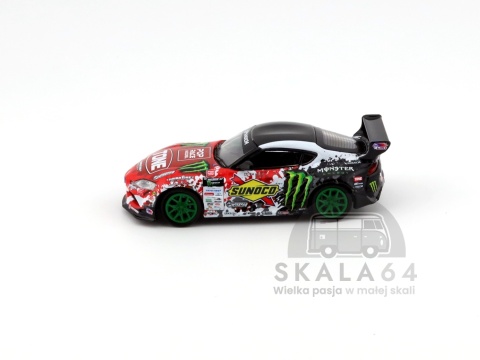 Model samochodu Toyota Supra A90 Pandem GR D1GP 2024 Daigo Saito w skali 1:64 - bok