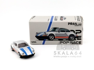 POP RACE PR64-188 Porsche Singer 964 Silver Blue PR640188