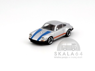 POP RACE PR64-188 Porsche Singer 964 Silver Blue PR640188