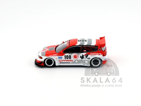 Model samochodu Honda Pandem Civic EG6 Idemitsu Motion Infinite wskali 1:64 - bok
