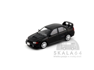 POP RACE PR64-227 Mitsubishi Lancer Evolution EVO IV Pyrenees Black Pearl PR640227 1:64