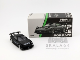 POP RACE PR64-255 Mazda RX7 Re Amemiya Widebody Gun Metal PR640255