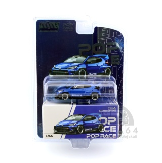 POP RACE Pandem Toyota GR Yaris Metallic Blue Enigma Exclusive Edition