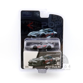 POP RACE Toyota Supra A90 Darwin Pro 66G NWB Grey Metallic Enigma Exclusive Edition #002 1:64