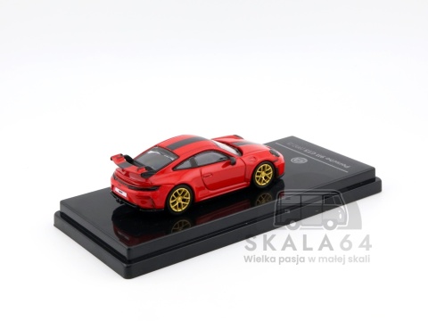 Model samochodu 2025 Porsche 911 GT3 992.2 Guards Red w skali 1:64 - tył