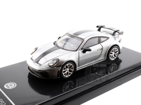 Model samochodu 2025 Porsche 911 GT3 992.2 GT Silver Metallic w skali 1:64 - zoom