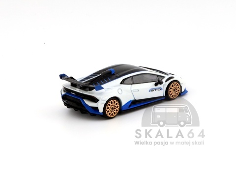 Model samochodu Lamborghini Huracan STO Bianco Asopo w skali 1:64 - tył
