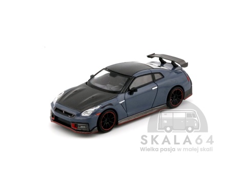 Model samochodu Nissan GT-R Nismo R35 2024 Stealth Grey w skali 1:64 - przód