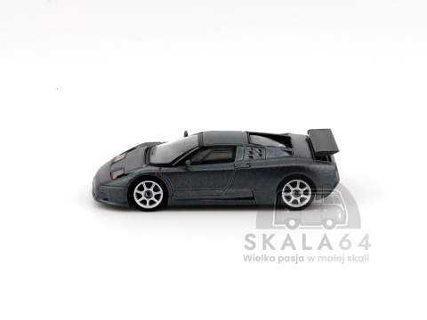 Model Bugatti EB110 Super Sport Grigio Scuro w skali 1:64 - bok