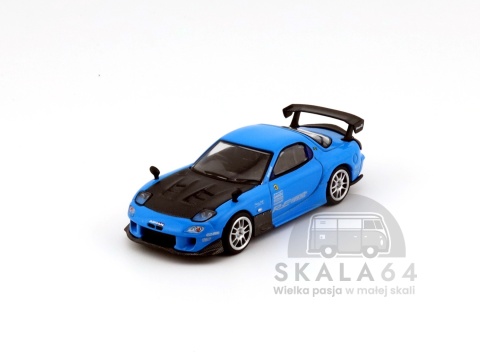 Model samochodu Mazda RX-7 RE-Amemiya 20B NA 3ROTOR-7 Ama-san Go w skali 1:64 - przód