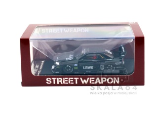 STREET WEAPON GHOST PLAYER Nissan Skyline R34 LBWK-ER34 Liberty Walk Black 1 of 499 PCS 1:64