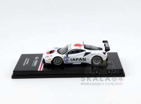 Model samochodu Ferrari 488 GT3 FIA GT Nations Cup 2018 #12 Japan T. Kondo K. Seto w skali 1:64 - bok