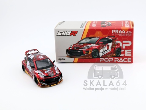 Model samochodu Toyota Yaris GR Eva RT Production Model-02 Goodride w skali 1:64 - pudełko